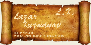 Lazar Kuzmanov vizit kartica